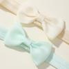 5 Stück/Set Einfarbiges Ripsband Schleife Stirnband für Mädchen Neuer Kopfschmuck Elastische Haarbänder Säugling Kinder Haarschmuck