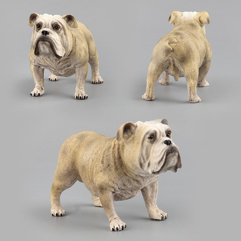 Simulation Tiermodell Spielzeug Simulation Böser Hund Ornament Modell Ornament Bulldogge Modell