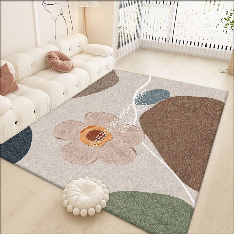 1PC Living Room Ins Style Crystal Velvet Coffee Table Blanket Room Bedroom Non-Slip Bed Blanket Sofa Floor Mat Home Decor