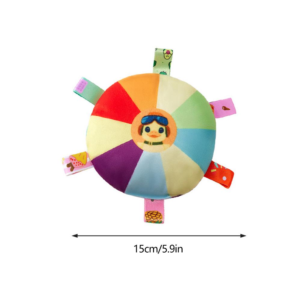 Interactive Dog Toy with Bell Dog Bite Toys Flying Disc for Training and Play Stress Relief Plush Stuffed Dog Toy