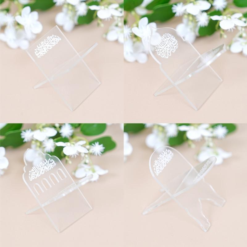 Elegant Acrylic Rack Set for Fruit Biscuit Display as Eid Decoration Eid Islamic Gift for Celebration