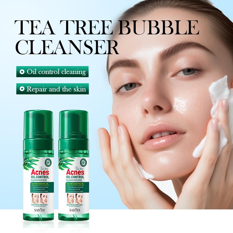 Tea Tree Mousse facial cleanser 150gSADOER Cleansing Bubble Cleanser