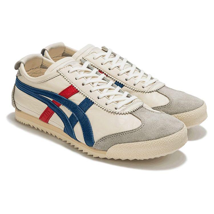 ONITSUKA TIGER Mexico 66 Deluxe White Deluxe Blue Women Sneakers 1182A465-100