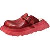 2024 Summer New Boken Shoes Retro Washed Old Bag Head Slippers Women Wear Half a Pack of Sandals Thick-soled Big Head
