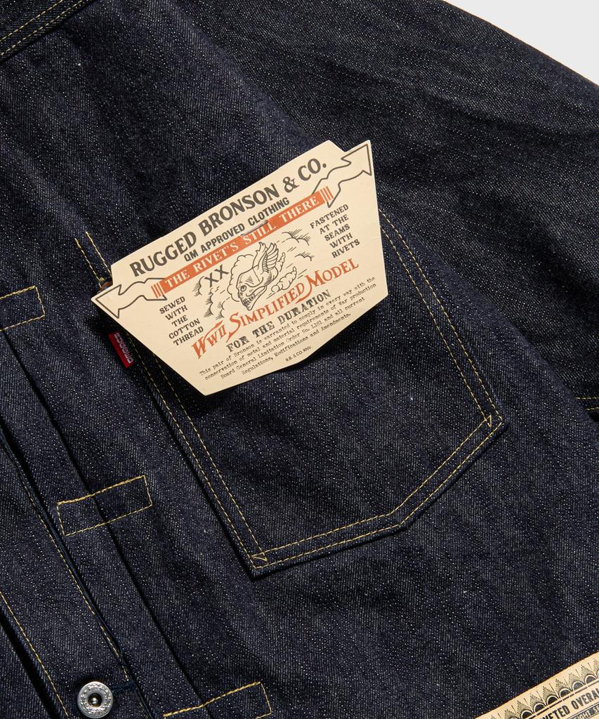 Bronson S806Xx 1943 War Simplified Model 1St Selvedge Denim Jacket
