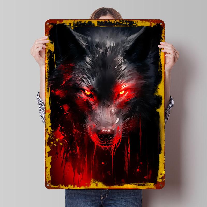 Nightfall Watcher Tinplate Poster Customized Wall Art Vintage Retro Metal Signs for Living Room Decorations Apartment Decoration