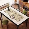 New Chinese Style Oil-Proof Waterproof Scald-Proof Leather Dining Table Mat