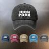 JOHN PORK Washed Cap Casual Outing Sunshade Baseball Cap Fashionable Couple Essential Hat Street Trendy Retro Printed Duckb