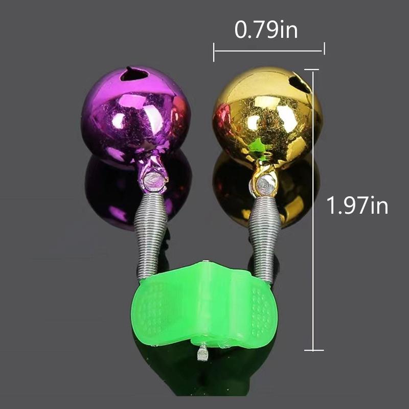 

.[SH]1Pc Fishing Bite Bait Alarm Fishing Rod Clip Double Bells Fishing Accessories Outdoor Accessories