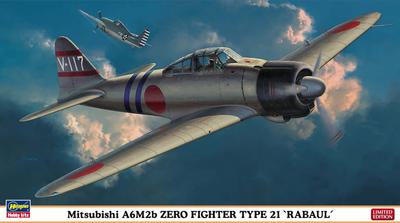 Hasegawa Mitsubishi A6M2b Zero Typ 21 Myśliwiec Pokładowy 1/48 "Rabaul"