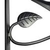 Iron Flower Basket Bracket Wall Mount Hook Stand 30x24cm with Screws