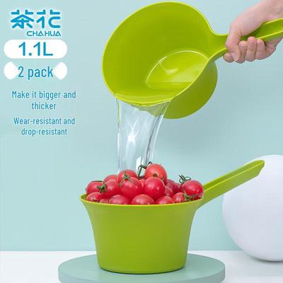 Thickened Plastic Long-Handle Kitchen Ladle Set