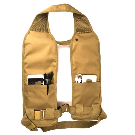 Beer Drinking Vest Breathable Multi-pockets Insert Buckle Oxford Cloth Beer Storage Vest