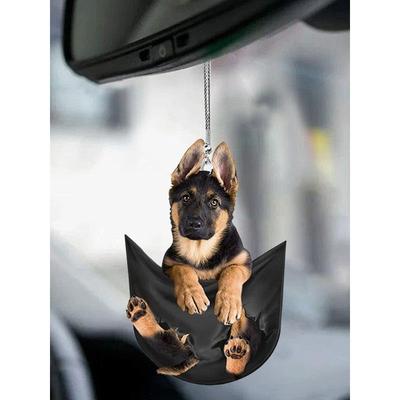 Auto Anhänger Praktische Innen Ornament Hängen Mini Welpen Form Auto Hängen Spielzeug Geschenk Auto Dekoration Zubehör