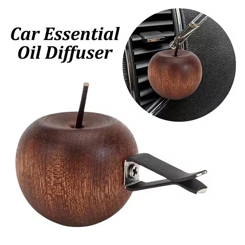 Mini Lightweight Wooden Aroma Diffuser Natural Portable Scent Fragrance Oil Diffuser for Car Bedroom Outdoor Travel