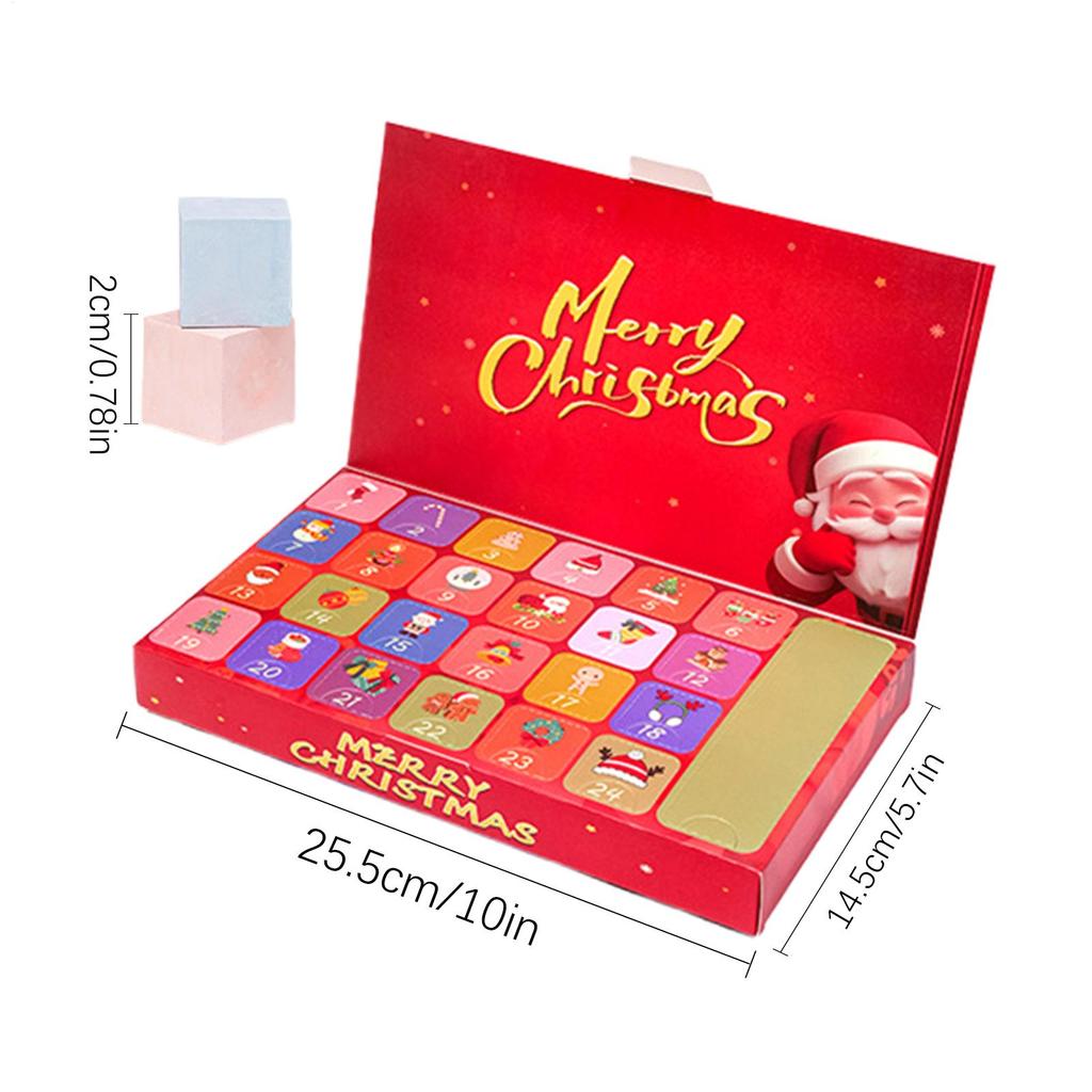 Christmas Countdown Crystal Calendar Rock Stone Digging Theme 24 Boxes Holiday Kids Girls Stocking Stuffers Party Favors