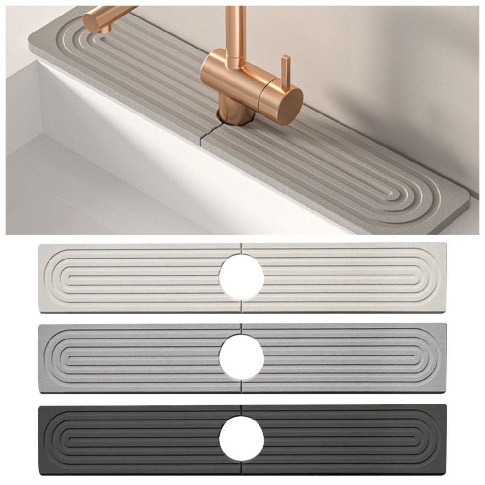 Diatom Mud Fast Drying Faucet Mat Moisture-proof Diatomite Stone Sink Tray  Bathroom Counter