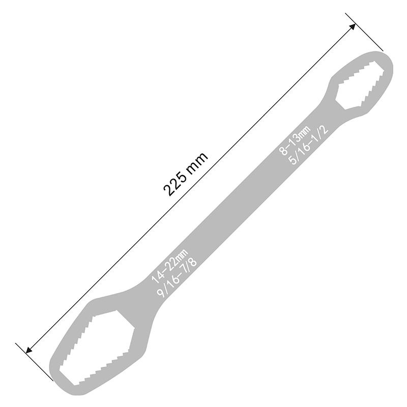 Klucz uniwersalny Torx 8-22 mm dwugłowicowy samozaciskowy regulowany klucz okularowy klucz Torx do płyt narzędzia ręczne do napraw