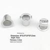 White Aluminum Cup Candlestick Ornament for Dining Table - Christmas Candlelight Handicraft