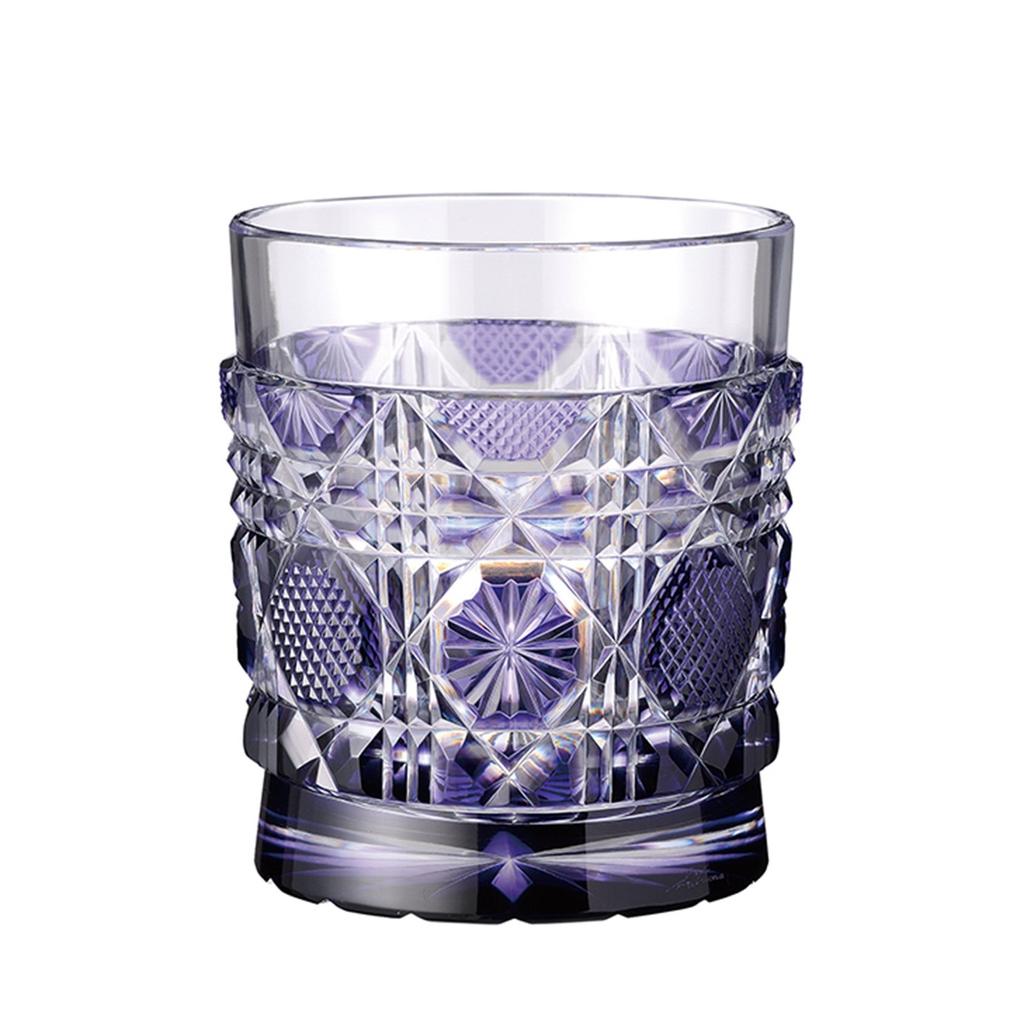 Yamashita Crafts Satsuma Kiriko Staré Zlato Fialová 13041330 7.5×8.8cm