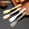 Butter Cutter Smooth Edge Saw-Tooth Design Stainless Steel Great 3 In 1 Butter Cutter Bread Serrated Fork Home Supplies
