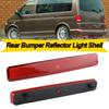 2Pcs Red Lens Rear Bumper Reflector Tail Brake Stop Signal Light Shell No Bulb For Volkswagen VW T5 Transporter OEM# 7E0945105