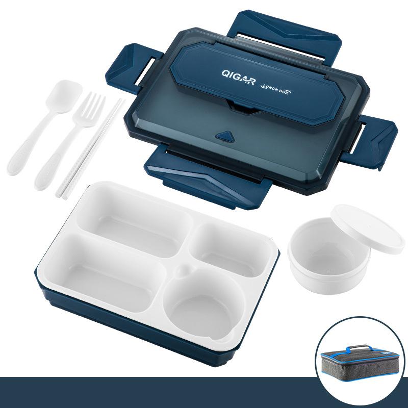 

MeyJig Lunch Box герметичный контейнер для еды Bento Box для микроволновой печи большой емкости столовая посуда 1200 мл