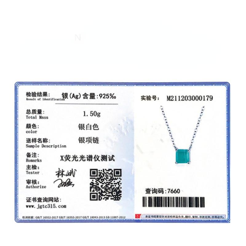 Tancise S925 Sterling Silver Luxury Personality Pendant Necklace Women's Classic Tide Necklace