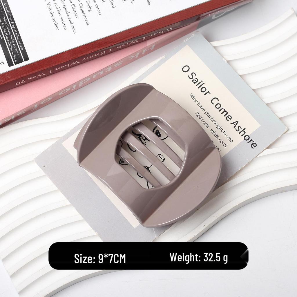 Hohle Quadratische Fünfzahn-Haarklammer: Vielseitiger horizontaler Clip für Kopfbedeckungen und Haarstyling