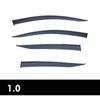 For Toyota PRIUS XW50 2016-2021 Chrome Window Trim Accessories Rear Window Roof Sun Rain Shade Vent Visor Spoiler Wing Awnings