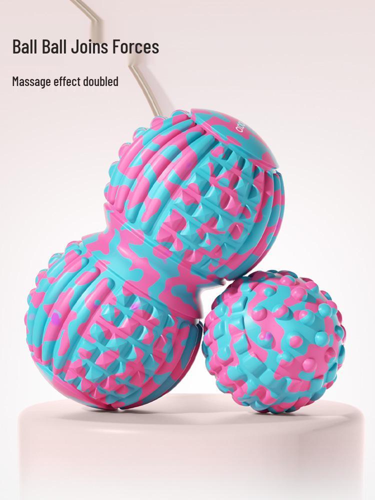 Plantar Fasciitis and Muscle Relaxation Peanut Massage Ball for Foot, Ankle, Shoulder, and Yoga Meridian Therapy