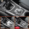 Carbon Fiber Car Interior Type-E Gear Shifter Panel Trim Frame Decoration Sticker For Mazda 3 Axela 2014-2017 Auto Accessories