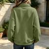 Sudadera de punto informal para mujer con manga larga y botones en la parte delantera