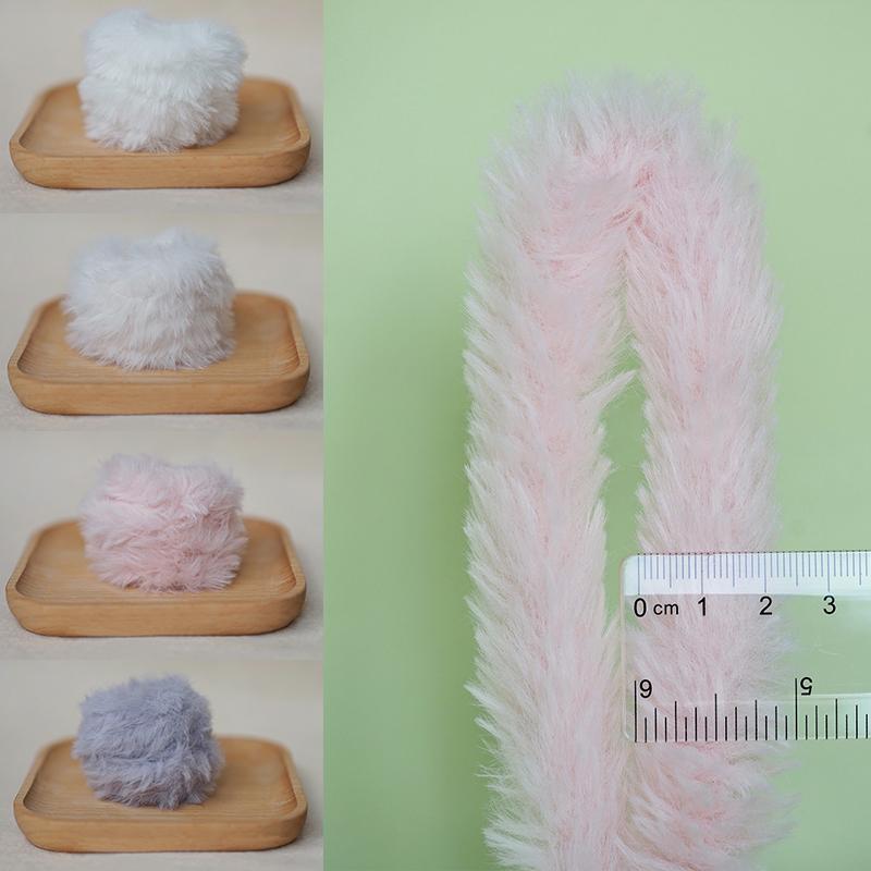 1PC Toys Plush Dolls Twisting Sticks Imitation Rabbit Hair Fluffy Toys Materials Miniature Doll