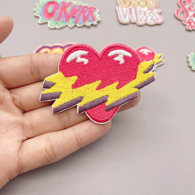 Colorful Letter Embroidery Patch - Clothing Accessory
