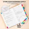 Cross-border A5 Password Notebook with Letter Labels for Account and Website Management