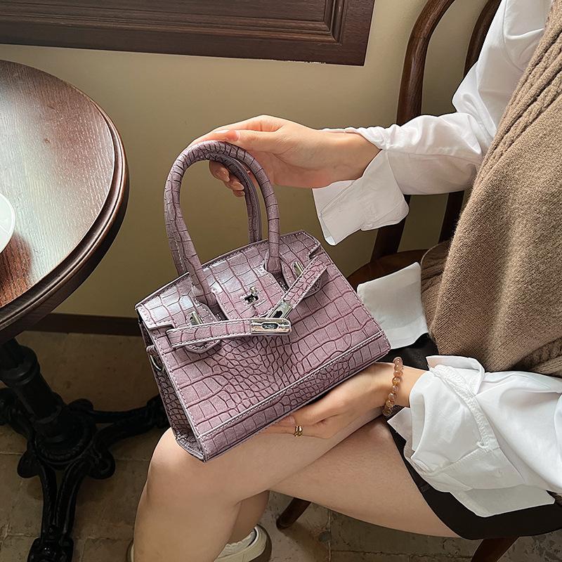 Autumn new fashion stone pattern 20 platinum bag portable shoulder oblique span women's bag