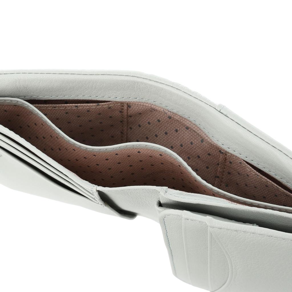 Bifold Wallet Soft Cowhide Bag Stitch Ladies Compact BOX Coin Purse Adult Cute Heart Charm Included JSLW3CS2 Ice Blue [Jill Stuart] [Angel]