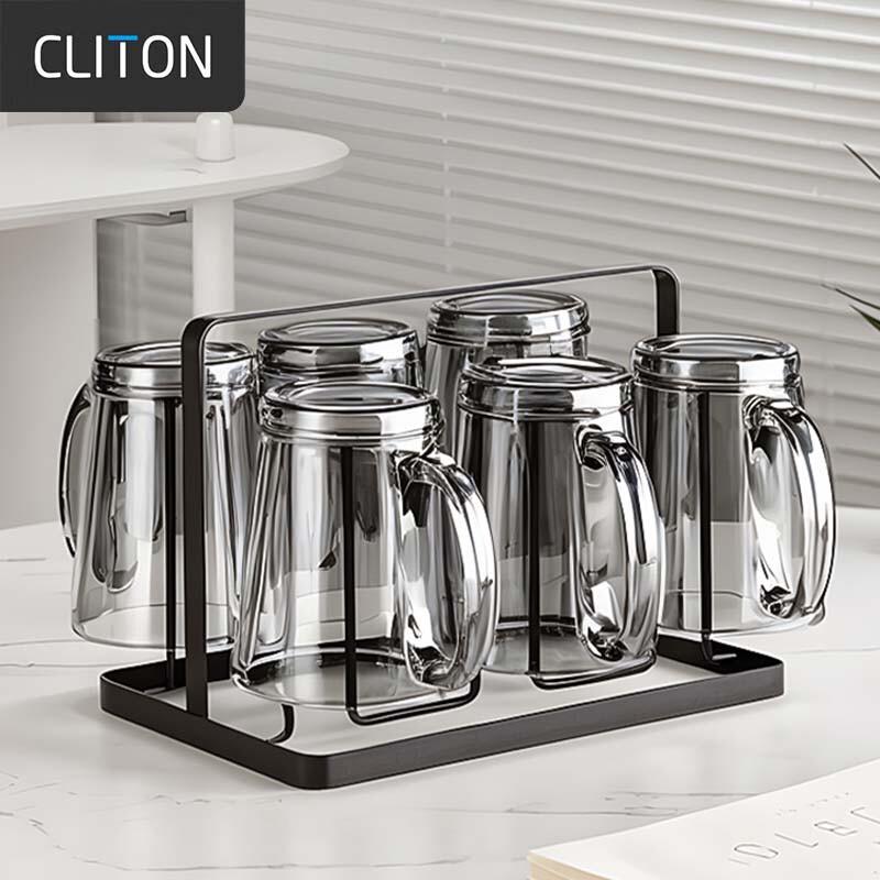 CLITON Heat-Resistant Glass Water Cup Set