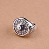 Fashion Simple Gossip Rings for Men and Women Retro Zodiac Qiankun Gossip Rotating Index Finger Ring Punk Jewelry Accessories