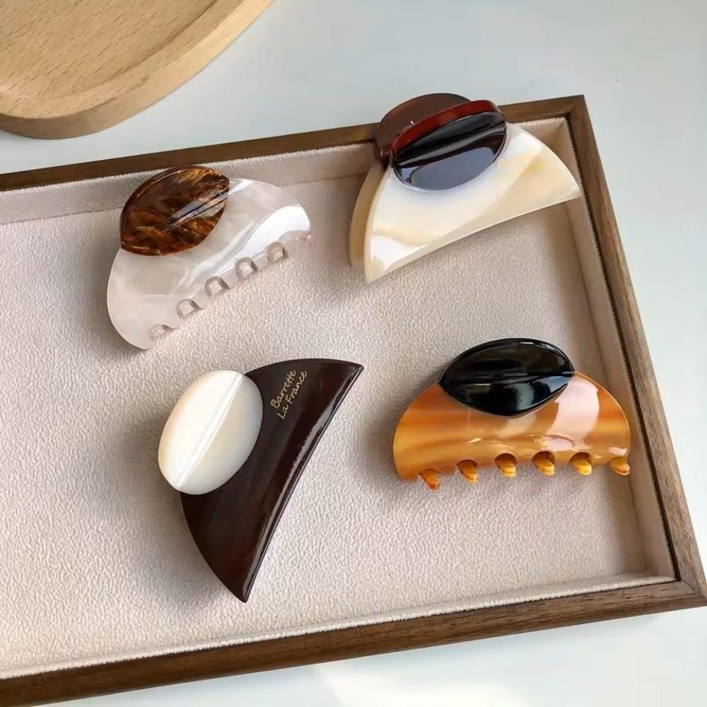 Vintage Hair Clip Acetic Acid Hair Claw Fashion Shark Clip  Girls