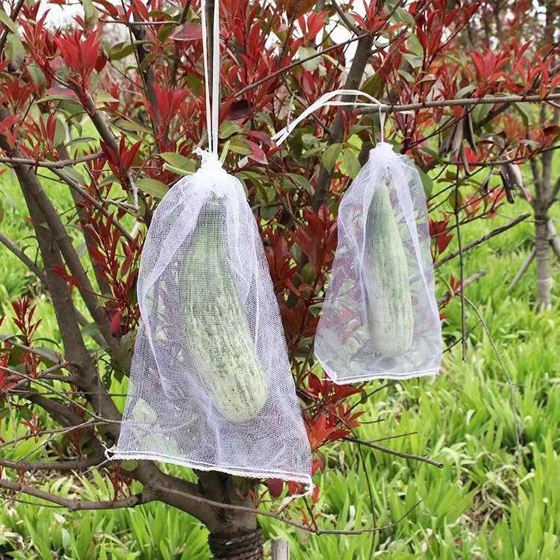 50pcs Mesh Grow Bag Fruit Protection Bags Home Garden Supplies Insect Prevention Bag Fruit Pest Control Bags