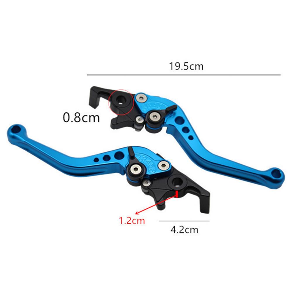 2 Stück Aluminiumlegierung Modifikation CNC Motorrad Bremsgriff für Motorrad