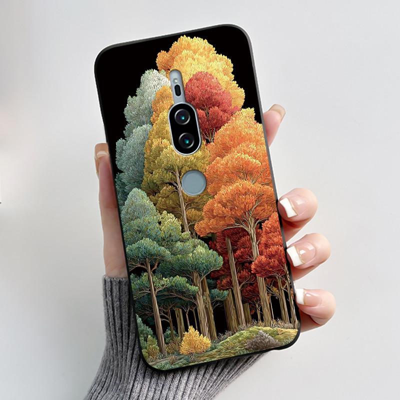 For Sony Xperia XZ2 Premium SO-04K SOV38 XZ2Premium Case Luxury Cute Cool Boys Girls Black Soft Silicone Back Cover TPU Housing