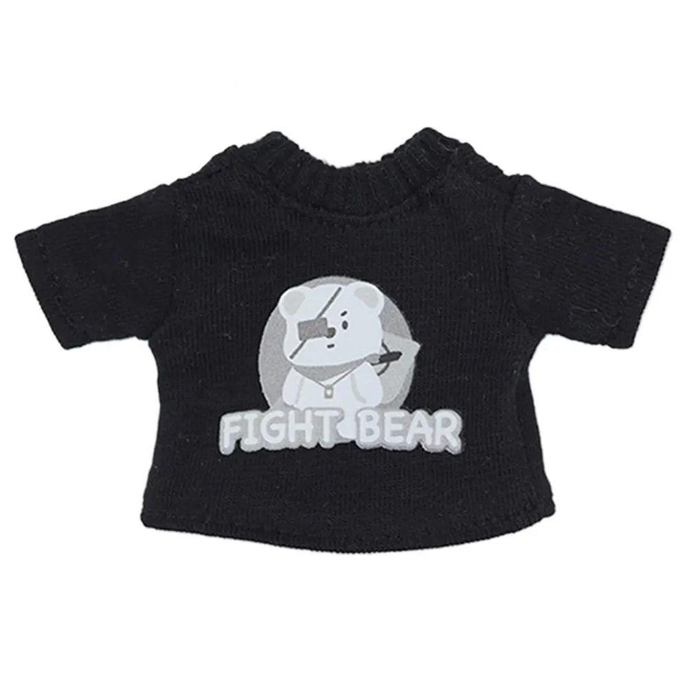 Cartoon Bear OB11 Doll Pants with Pockets Dolls Clothes Fashion 1/12 Doll T-shirt  Doll Accessories