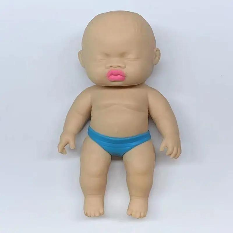 

Black Doll Pinch Fun Squishy Soft Human Doll Slowly Rebound Stress Relieving Toy Adult Children Stress Relieving For Home Gifts