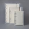 Clear Binder PP Frosted Surface 6 Holes Portable Notebook Binder for School Office Meeting A5