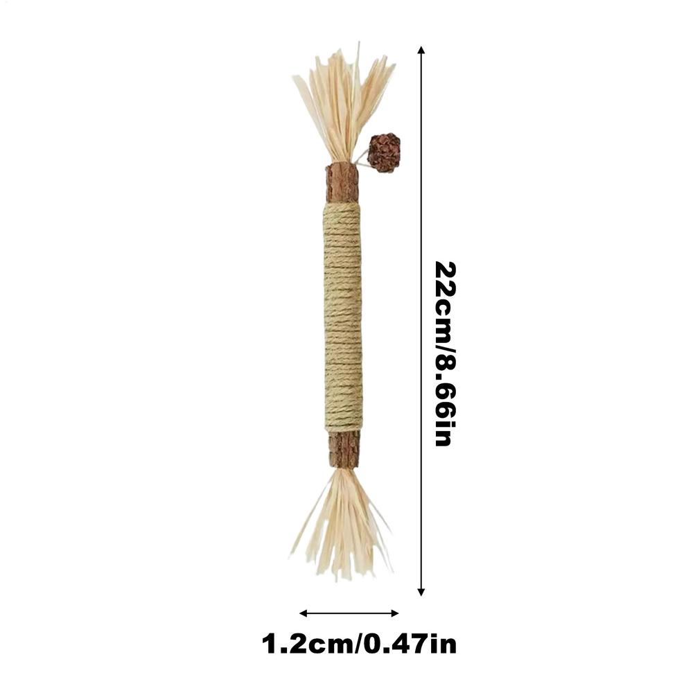 

5pc Cat Toy Cleaning Teeth Silvervine Chew Stick Pet Snacks Sticks Natural Stuff with Catnip for Kitten Catnip Teasing Chew Toys