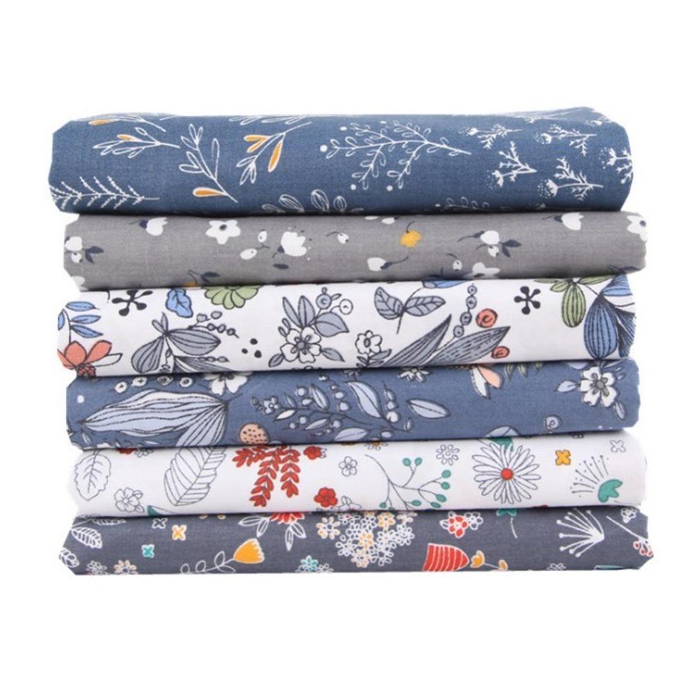 6pcs Assorted Patterns Floral Cotton Fabric Cotton Quilting Fabric Cotton Fabric DIY Sewing