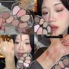 Veecci/Seven-Color Eyeshadow Palette for Light Makeup, Pearlescent Highlighter, Blush, and Contouring - Multi-Use Comprehensive Palette for Beginners